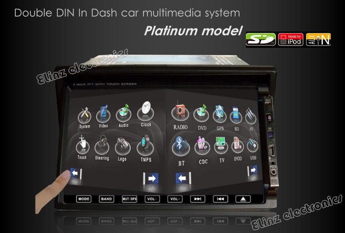 7 inch LCD IN DASH CAR GPS DVD PLAYER