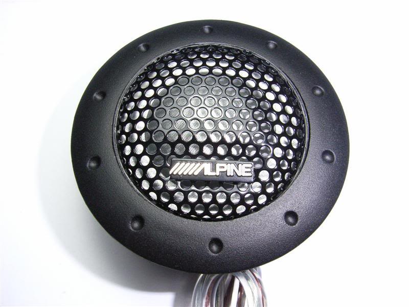 Alpine Tweeter Speaker 180W & Crossover Cable